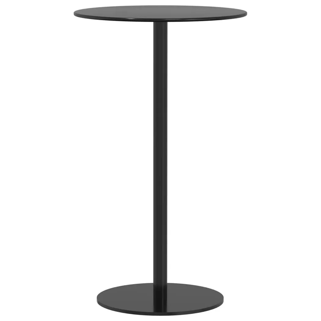 VidaXL - tavolo da giardino Acciaio, One Size, Nero