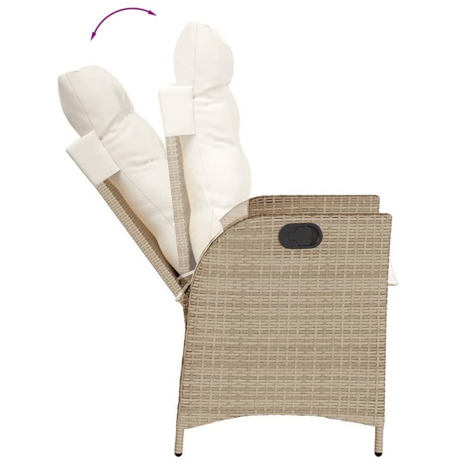 VidaXL set da pranzo da giardino Polirattan  