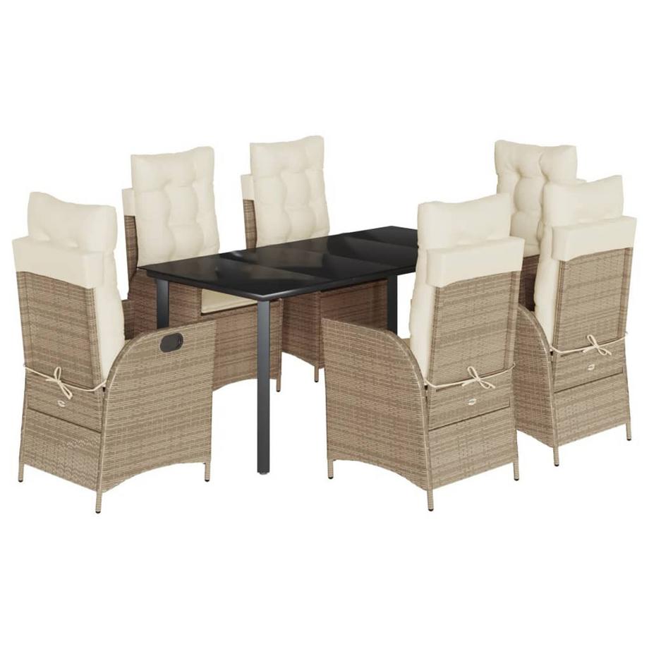 set da pranzo da giardino Polirattan