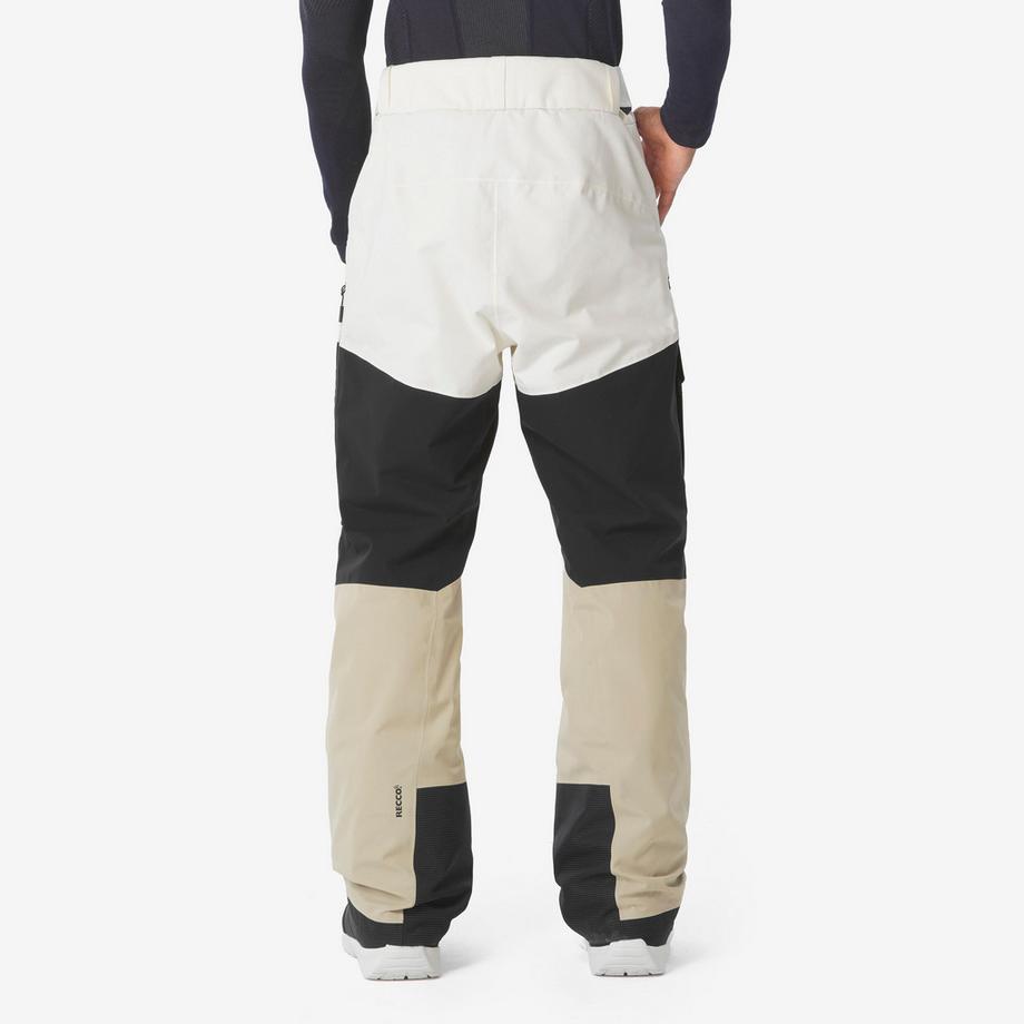 WEDZE  Wasserdichte, atmungsaktive Ski- und Snowboardhose , weiss/beige 