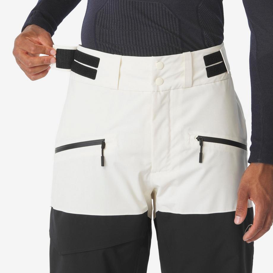 WEDZE  Wasserdichte, atmungsaktive Ski- und Snowboardhose , weiss/beige 