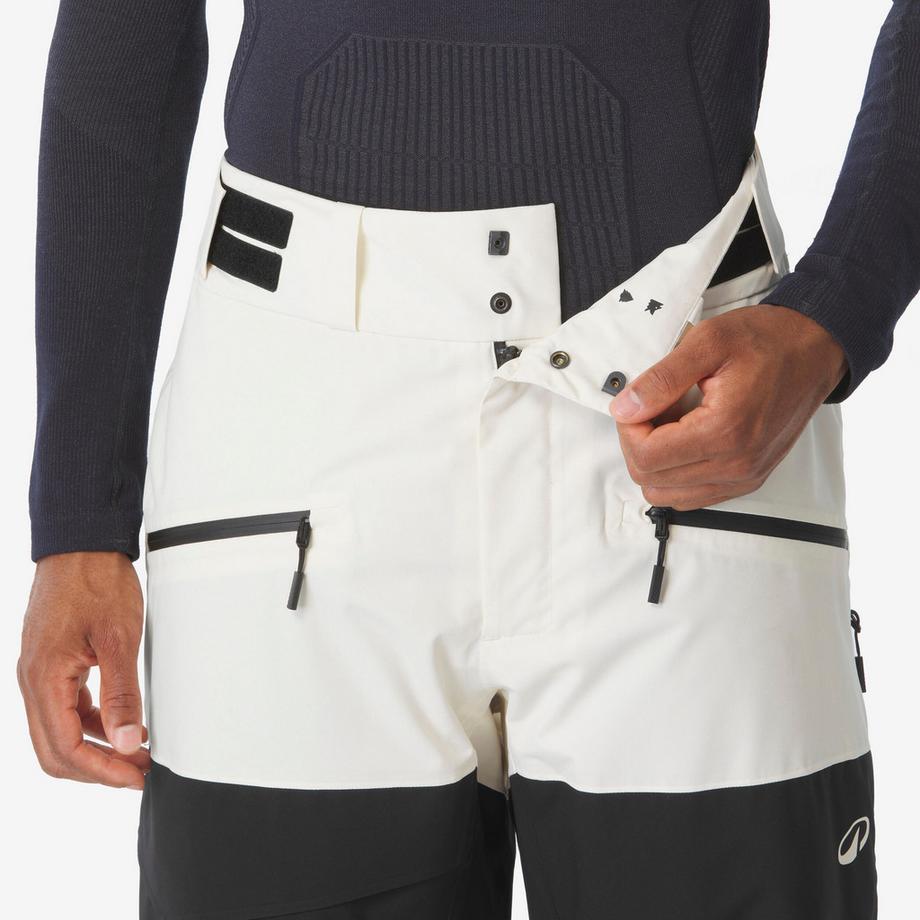 WEDZE  Wasserdichte, atmungsaktive Ski- und Snowboardhose , weiss/beige 