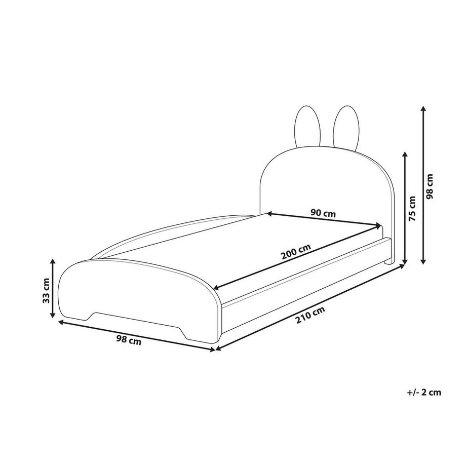 Beliani Letto per bambini en Bouclé  PERROS  