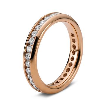 Mémoire-Ring 750/18K Rotgold Diamant 1ct.