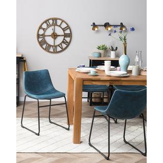 Beliani Esszimmerstuhl 2er Set aus Stoff Modern BATAVIA  