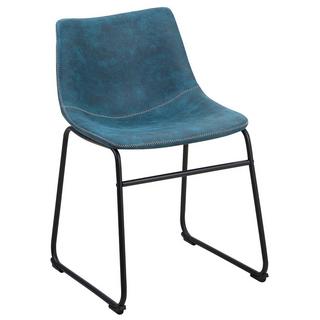 Beliani Esszimmerstuhl 2er Set aus Stoff Modern BATAVIA  