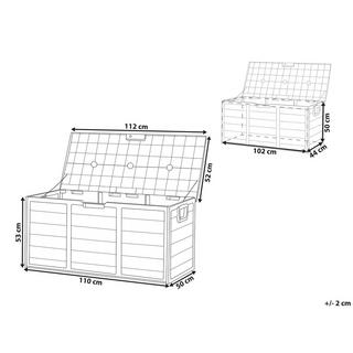 Beliani Aufbewahrungsbox aus Kunststoff LOCARNO  
