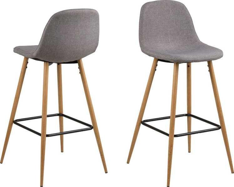 mutoni Tabouret de bar Lena gris clair  