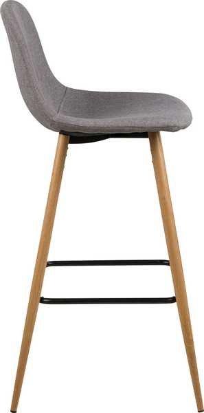 mutoni Tabouret de bar Lena gris clair  