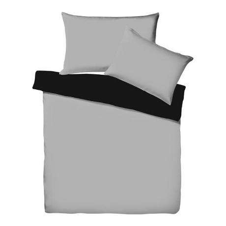 Living Home Uni Satin Doubleface Taie de duvet  