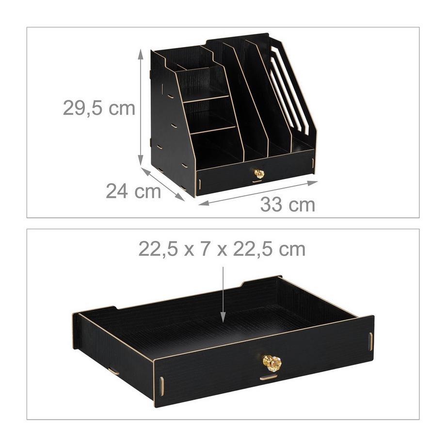 Northix Schreibtisch-Organizer mit Fächern  