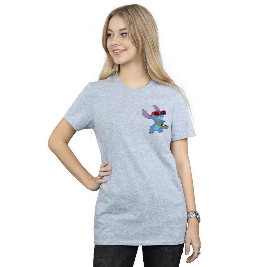 Disney Stitch Occhiali da Sole Stampa T-Shirt  