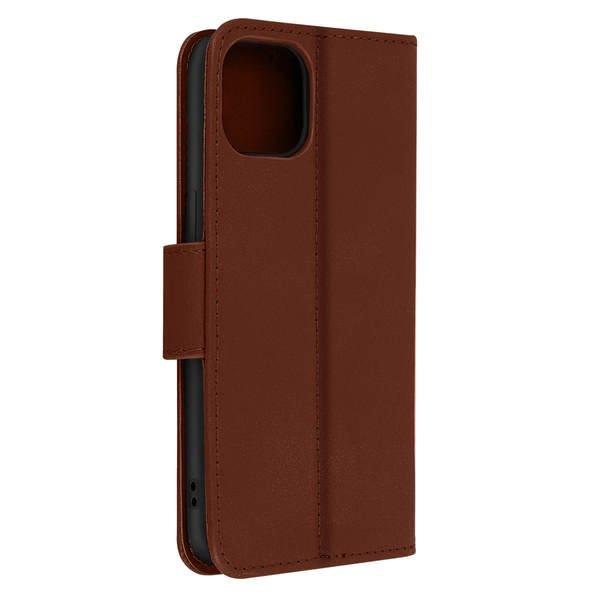 Avizar  Etui Folio Cuir iPhone 14 Plus Marron 