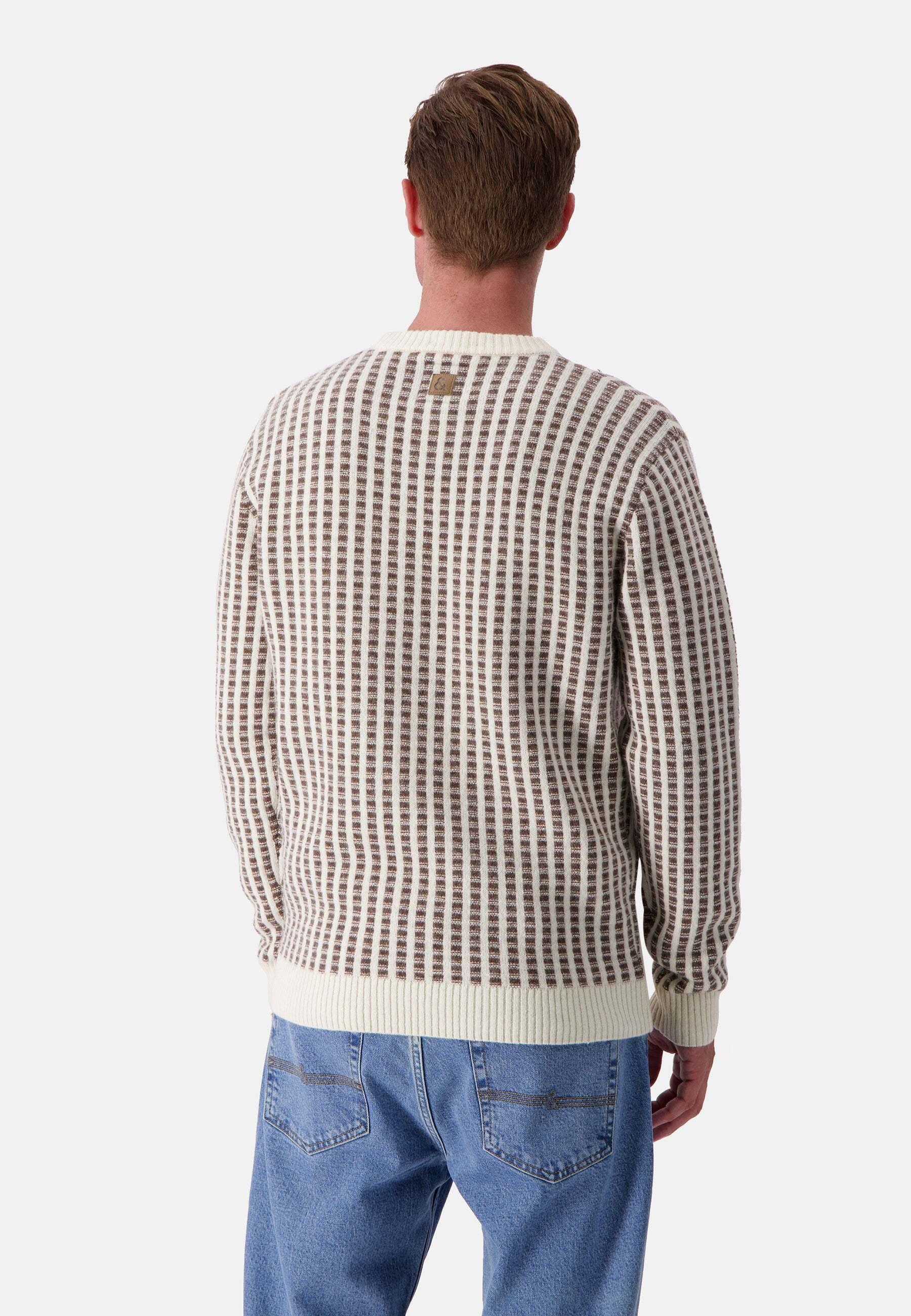 Colours & Sons  Pullover Roundneck Two Tone Intarsia 