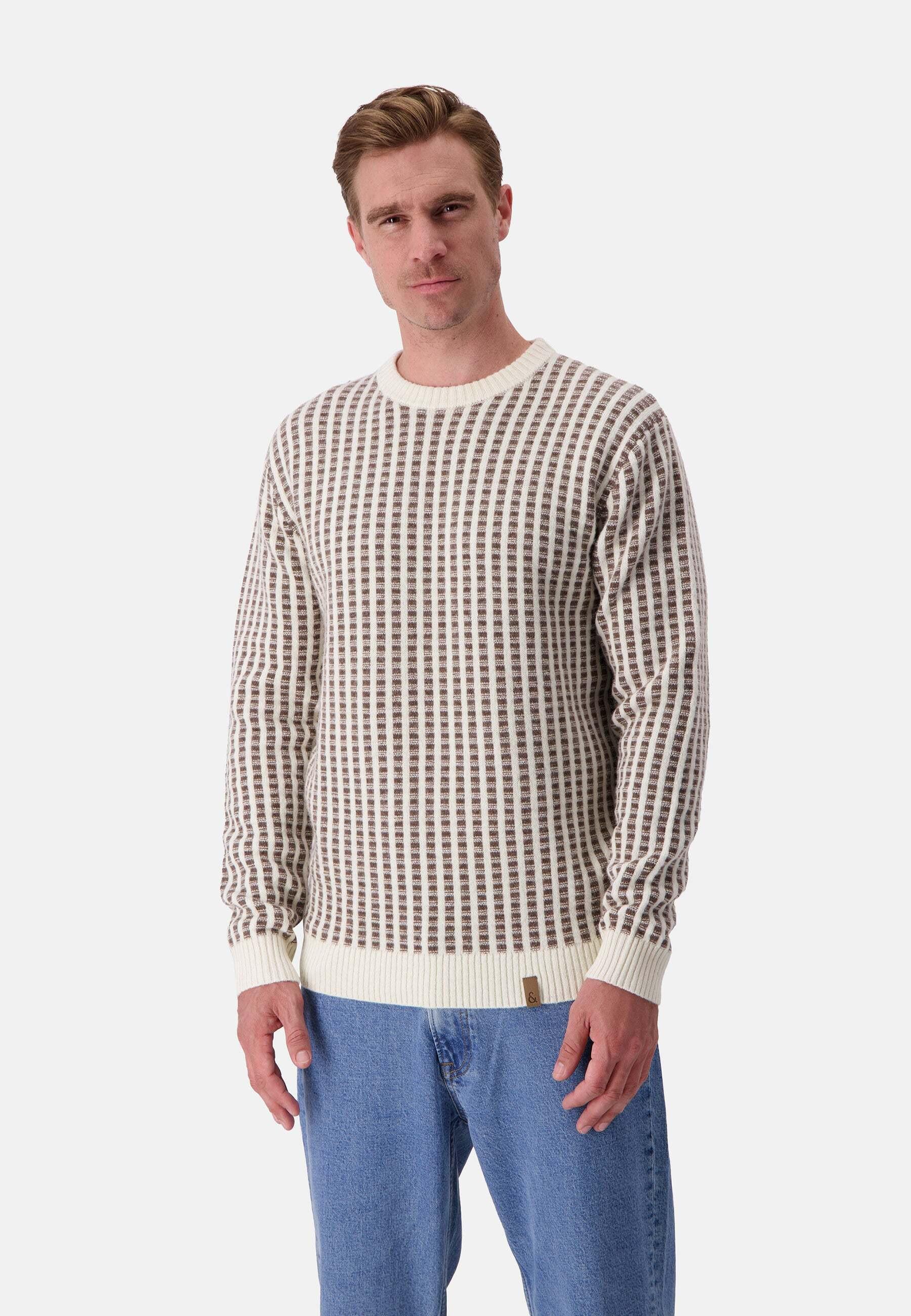 Colours & Sons  Pullover Roundneck Two Tone Intarsia 