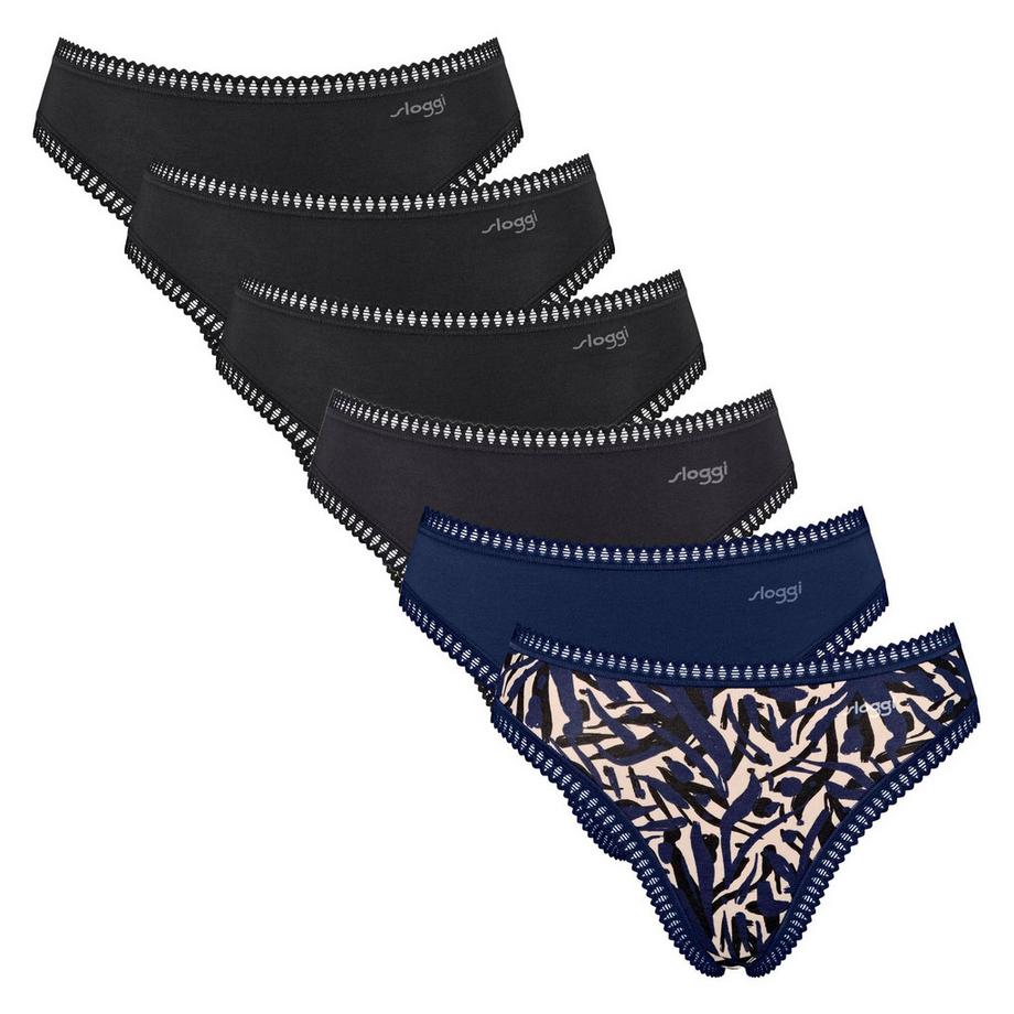 Slip  Pack de 6 Confortable à porter-GO Crush High leg C6P