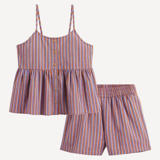 La Redoute Collections  Zweiteiliges gestreiftes Set aus Trägertop und Shorts 