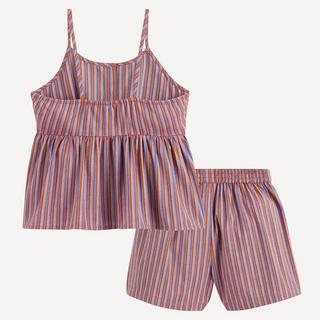 La Redoute Collections  Zweiteiliges gestreiftes Set aus Trägertop und Shorts 