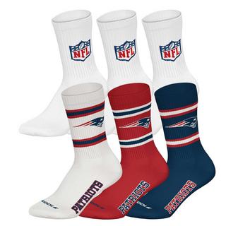 NFL Pack de 6 Chaussettes Crew Stretch  