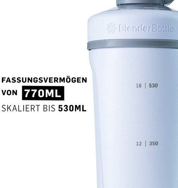 Blender Bottle  26oz / 770ml BlenderBottle Radian Thermo Edelstahl, White 