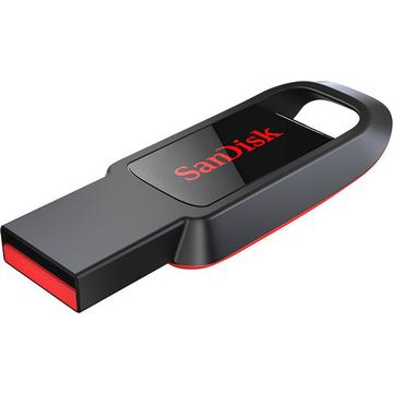 SanDisk Cruzer Spark unità flash USB 64 GB USB tipo A 2.0 Nero, Rosso