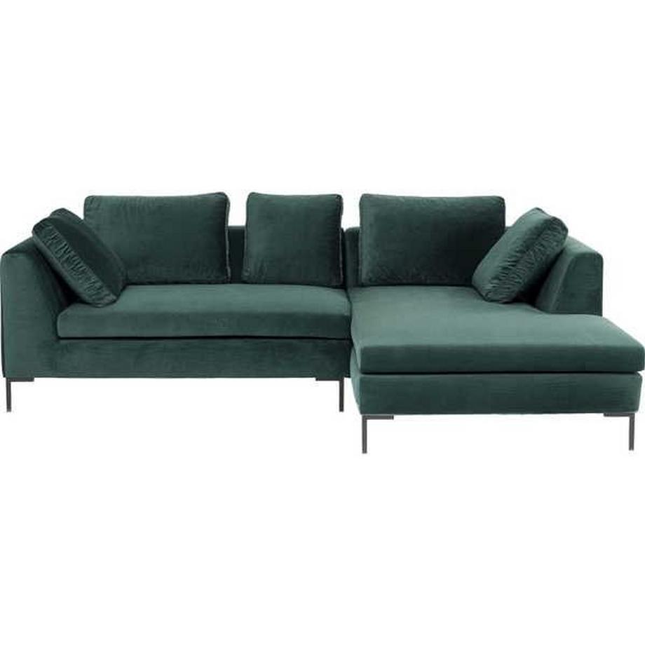 KARE Design Ecksofa Gianni Small Velvet Grün Rechts  