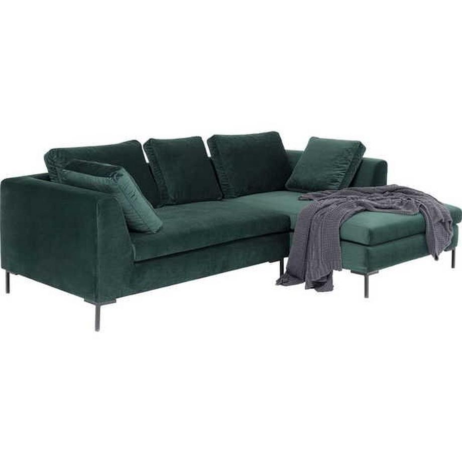 KARE Design Ecksofa Gianni Small Velvet Grün Rechts  