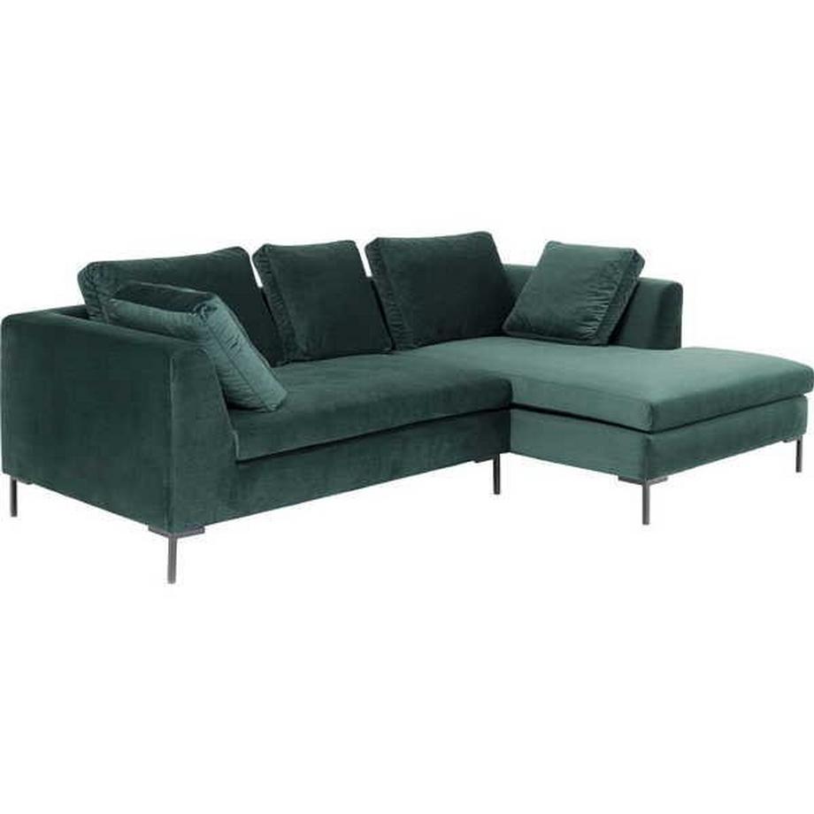 KARE Design Ecksofa Gianni Small Velvet Grün Rechts  