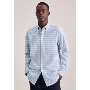 Chemise casual Regular Fit Manche longue Carreaux