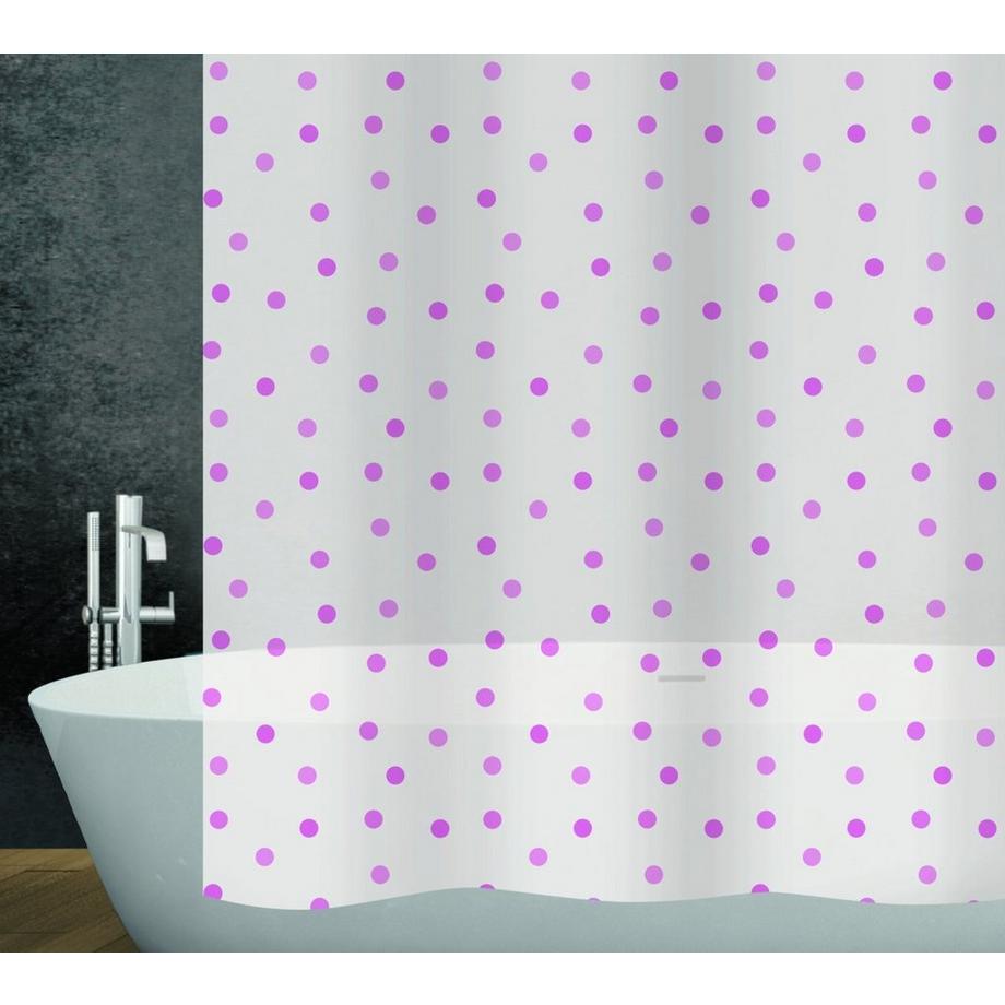 diaqua Rideau de douche PEVA Dots  