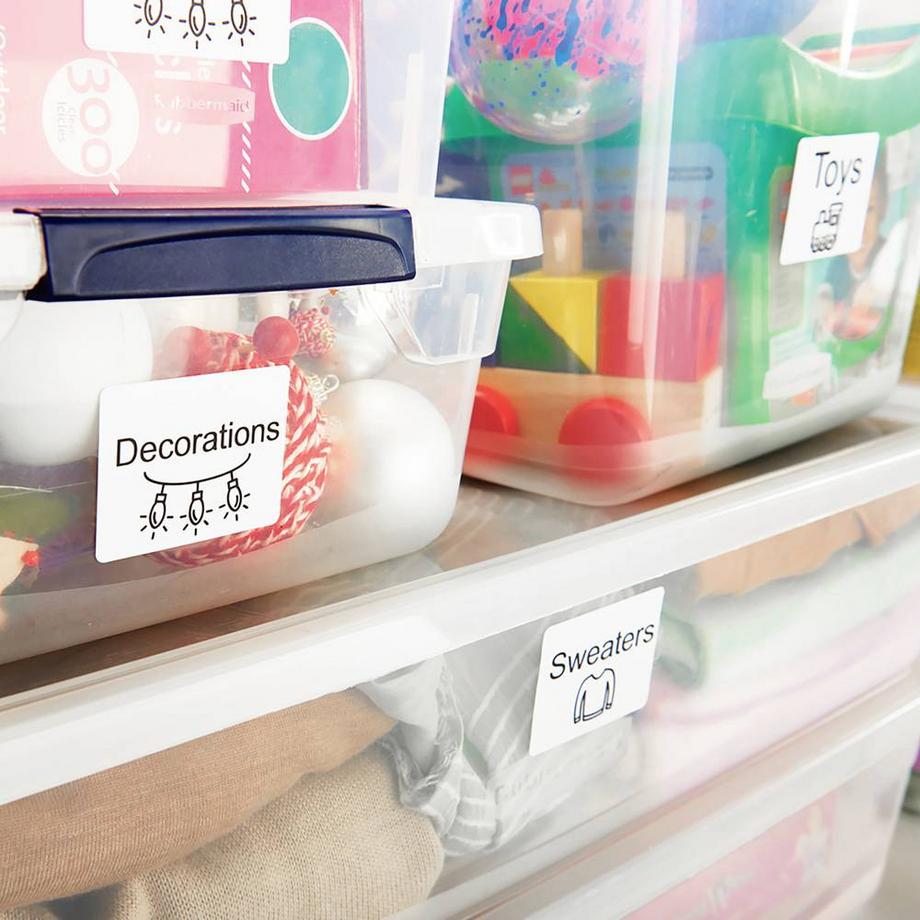 Dymo  Rollenetiketten, 57 mm x 32 mm, permanent 