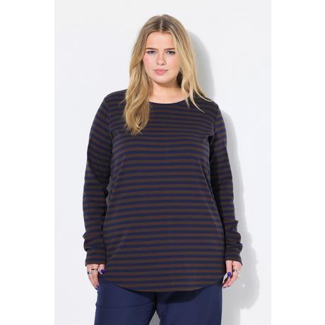 Studio Untold Ringelshirt Wide Shape Rippjersey Langarm  
