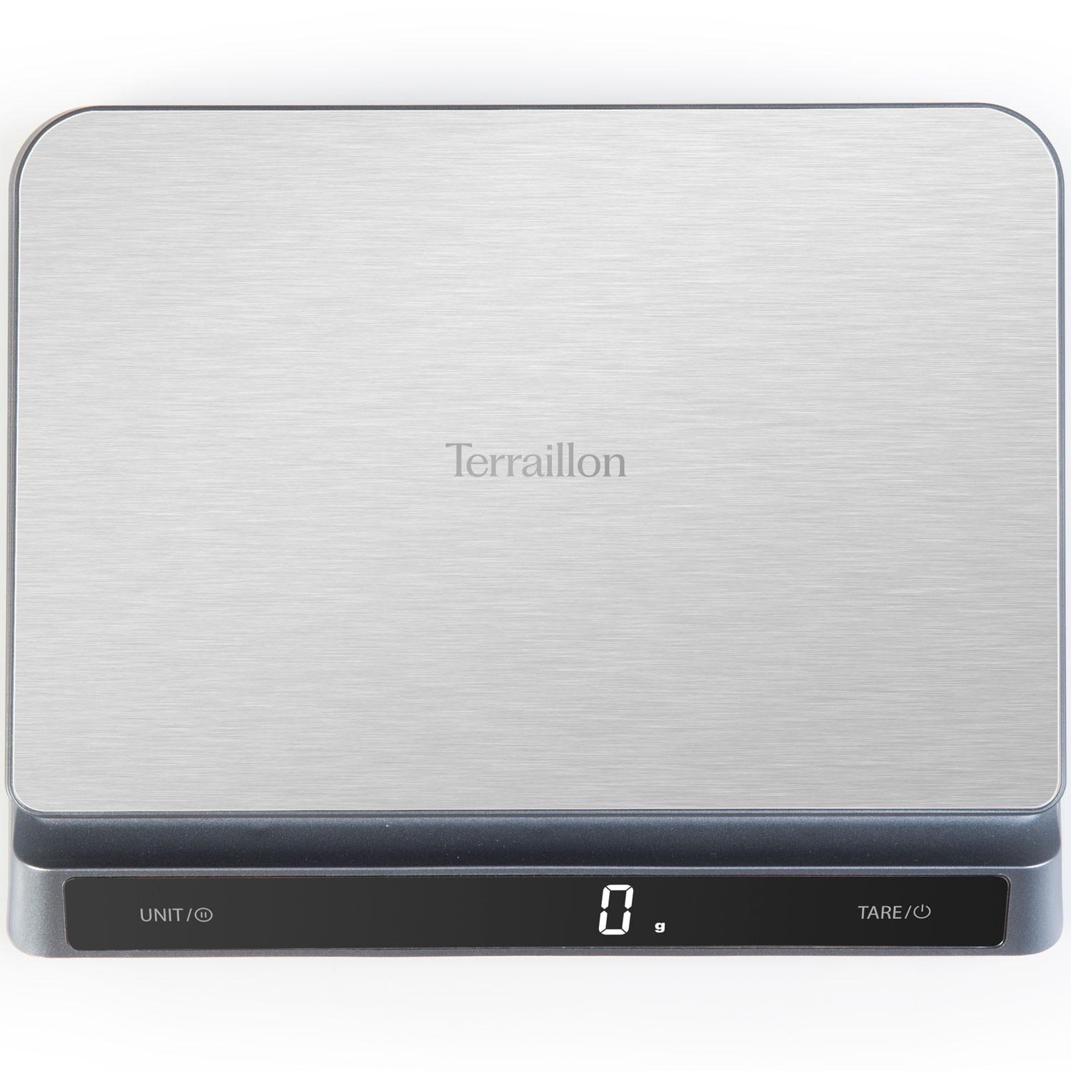 Terraillon Balance de Cuisine PRO USB-C 15kg Inox IP67  