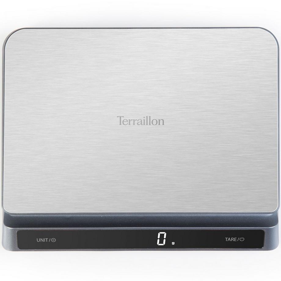 Terraillon Bilancia da cucina PRO USB-C 15kg Acciaio IP67  