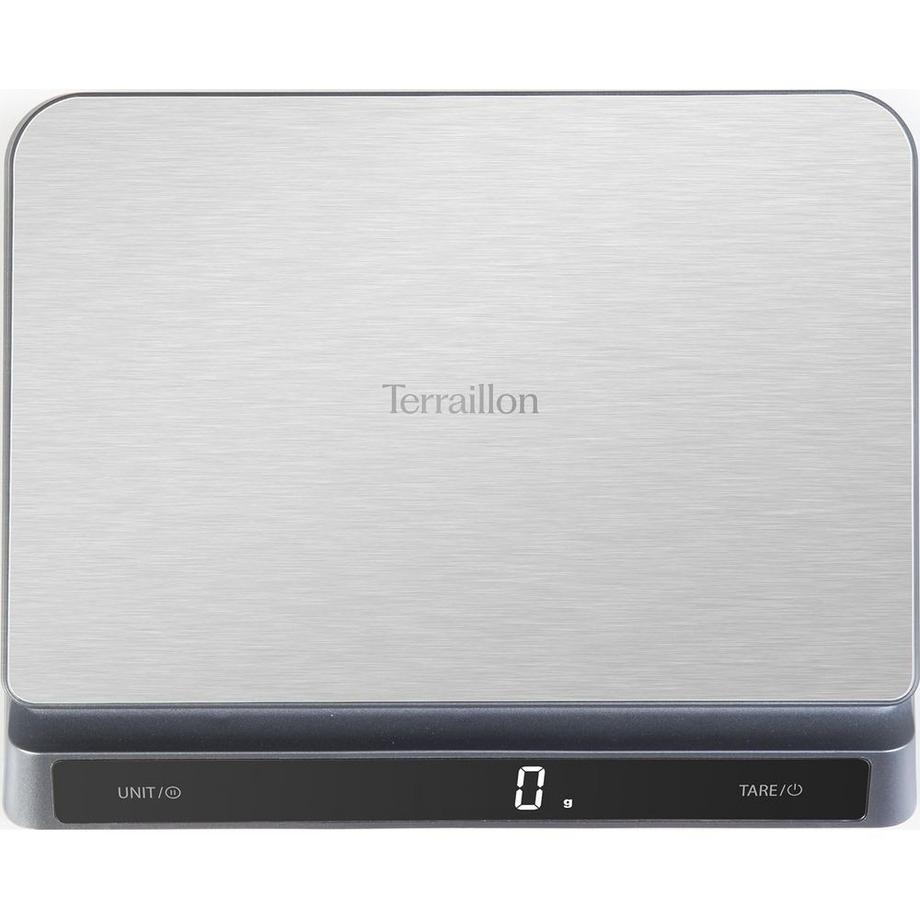 Terraillon Bilancia da cucina PRO USB-C 15kg Acciaio IP67  