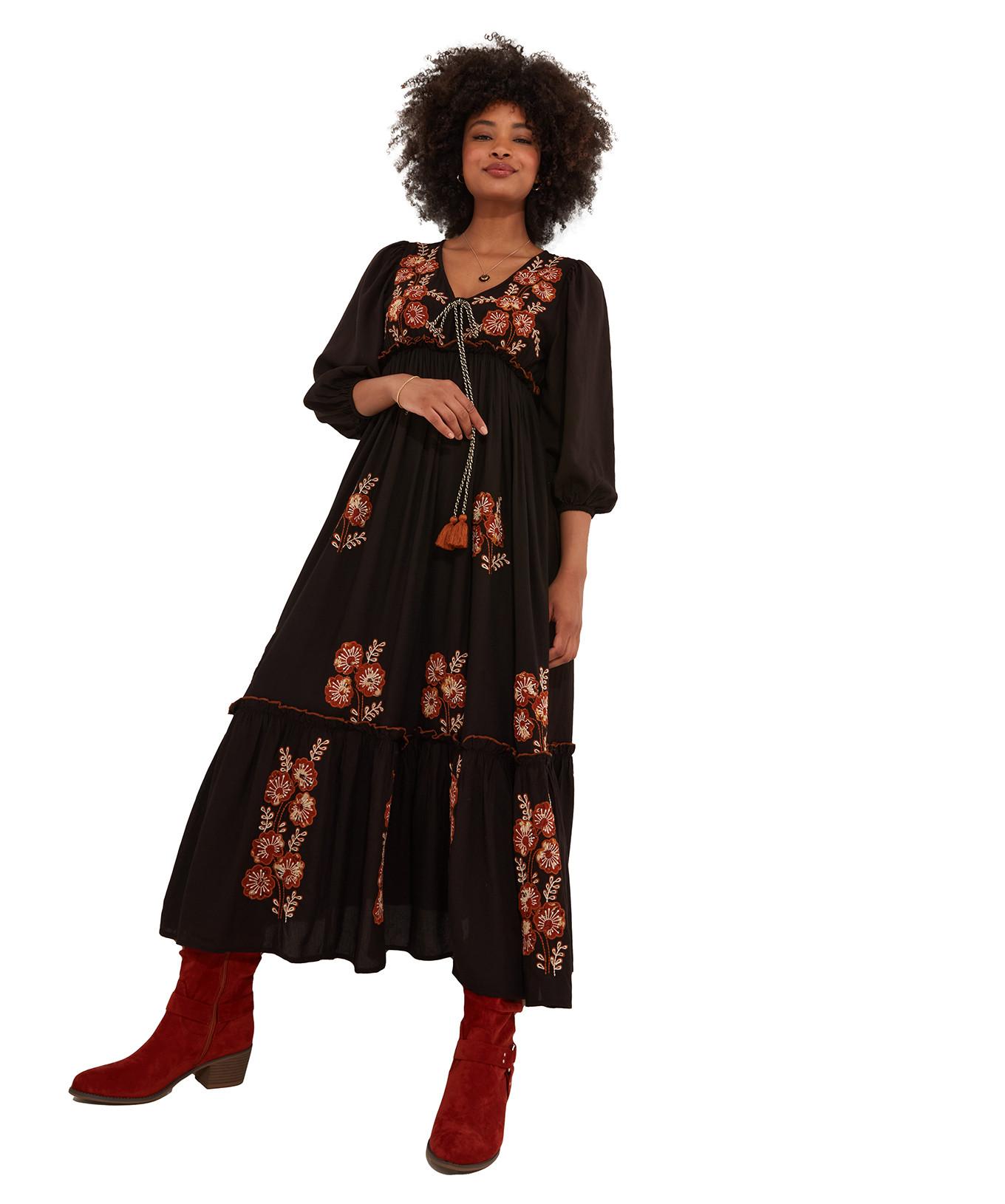 Joe Browns  Floral besticktes Boho-Kleid 