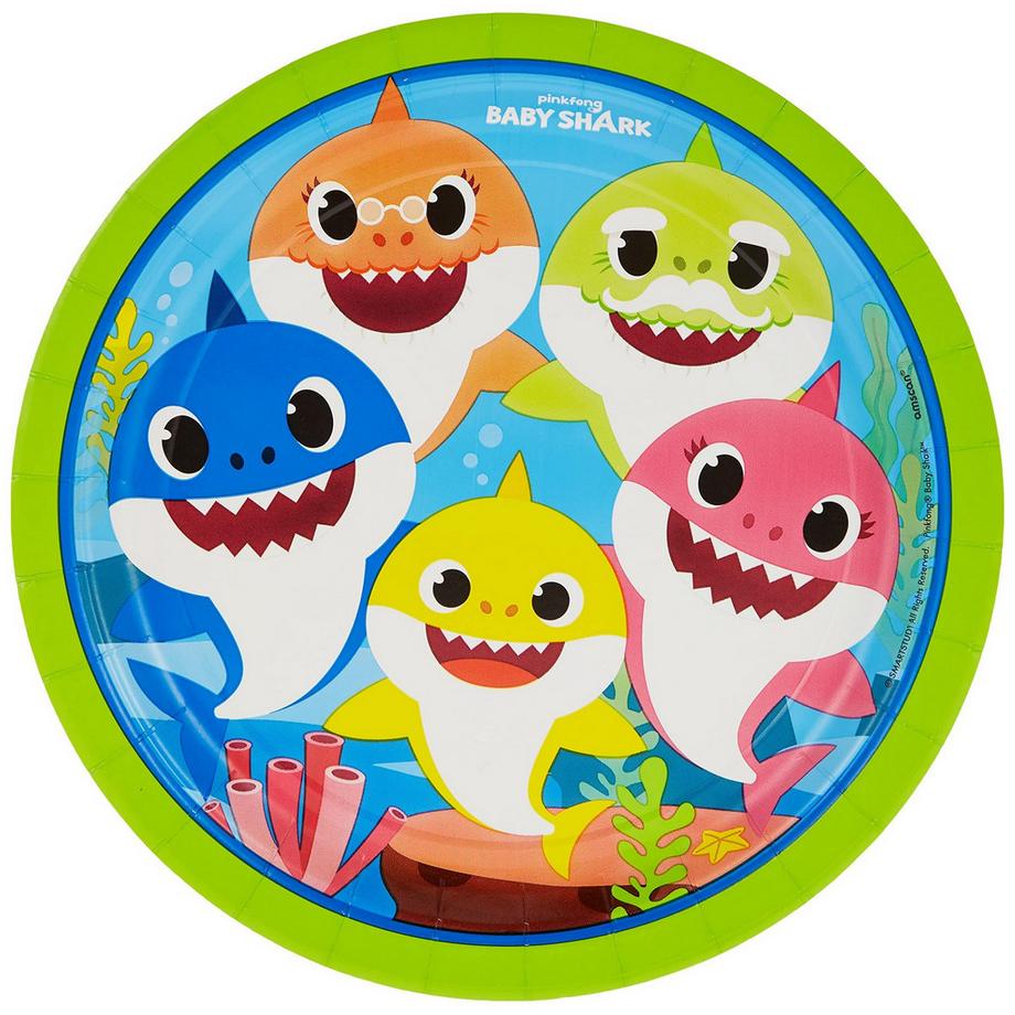 Baby Shark Shark WegwerfTeller Papier  