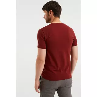 WE Fashion Herren-T-Shirt, Slim-Fit  Rot