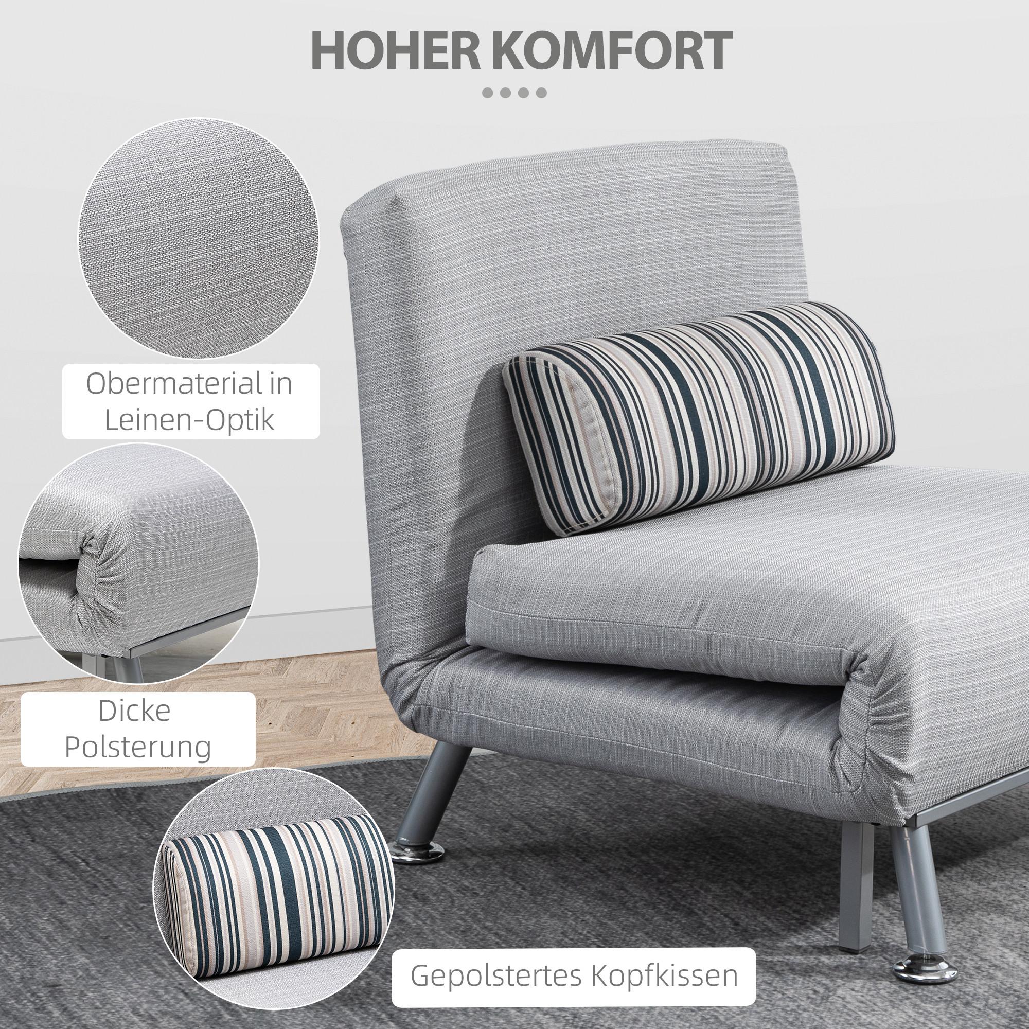 HOMCOM Chaise de couchage  