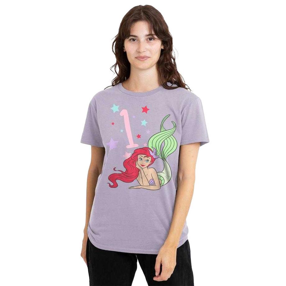 The Little Mermaid T-Shirt 1er Anniversaire Motif Ariel  