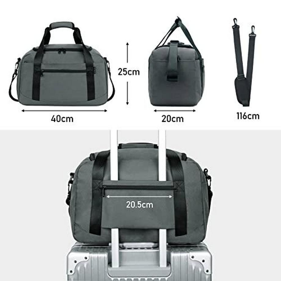 Only-bags.store Handgepäck 40 x 20 x 25 cm Ryanair Unter-Sitz Reisetasche PET Recycled  