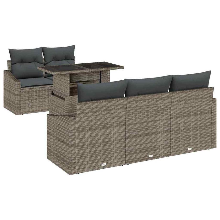 Set Divano da Giardino Polyrattan
