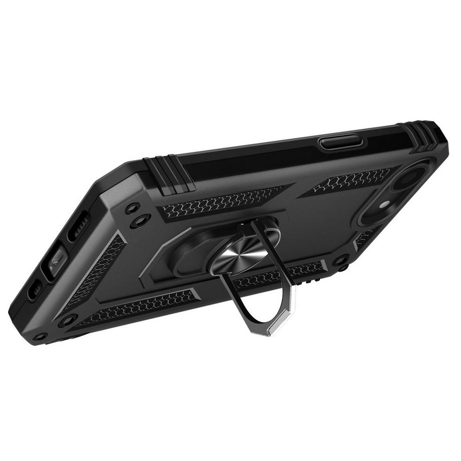 Avizar  Custodia iPhone 16e Ibrida Anello Supporto Magnetico 