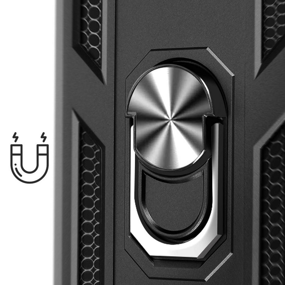 Avizar  Custodia iPhone 16e Ibrida Anello Supporto Magnetico 