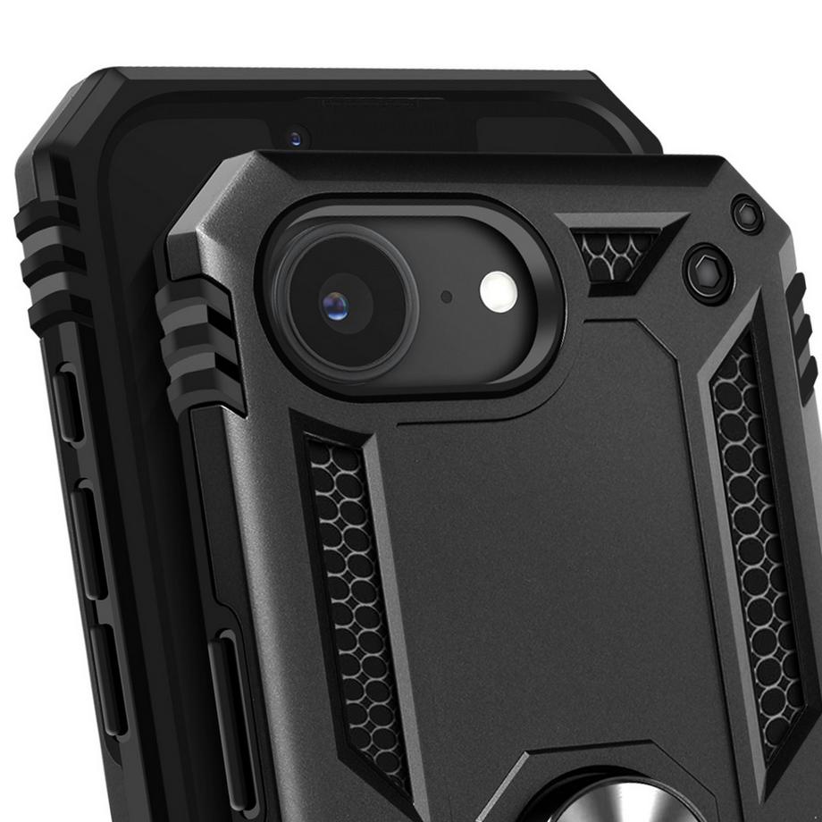 Avizar  Custodia iPhone 16e Ibrida Anello Supporto Magnetico 