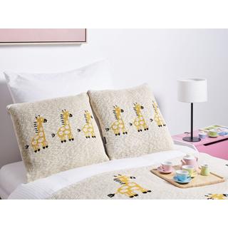 Beliani CHILARI Coperta Cotone Moderna  