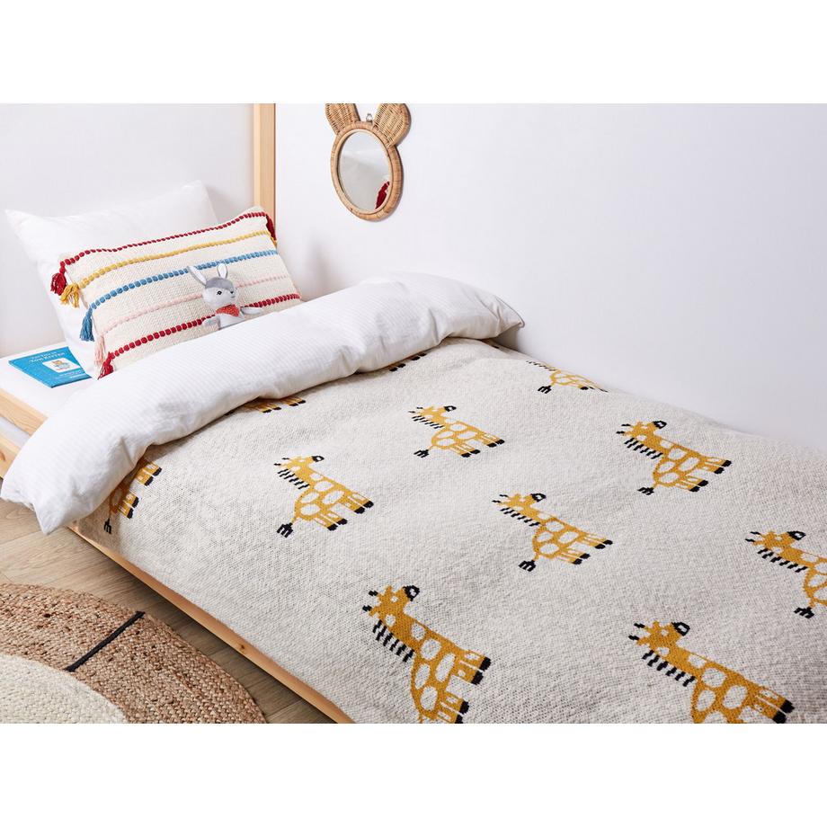 Beliani CHILARI Coperta Cotone Moderna  