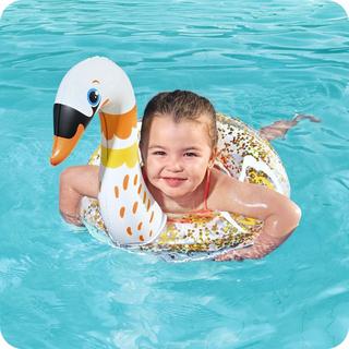 B2X  Bestway 36306 Schwan-Schwimmring für Haustiere 