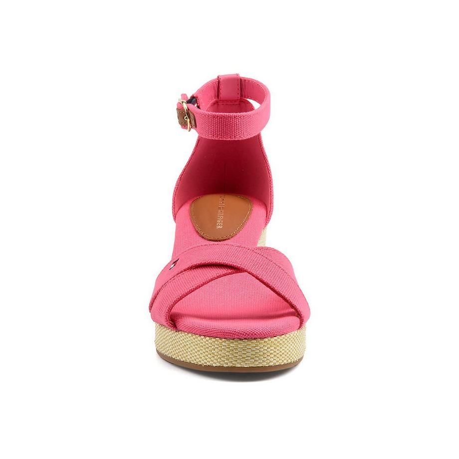 TOMMY HILFIGER Flag Criss-Cross Mid Wedge Espadrille  