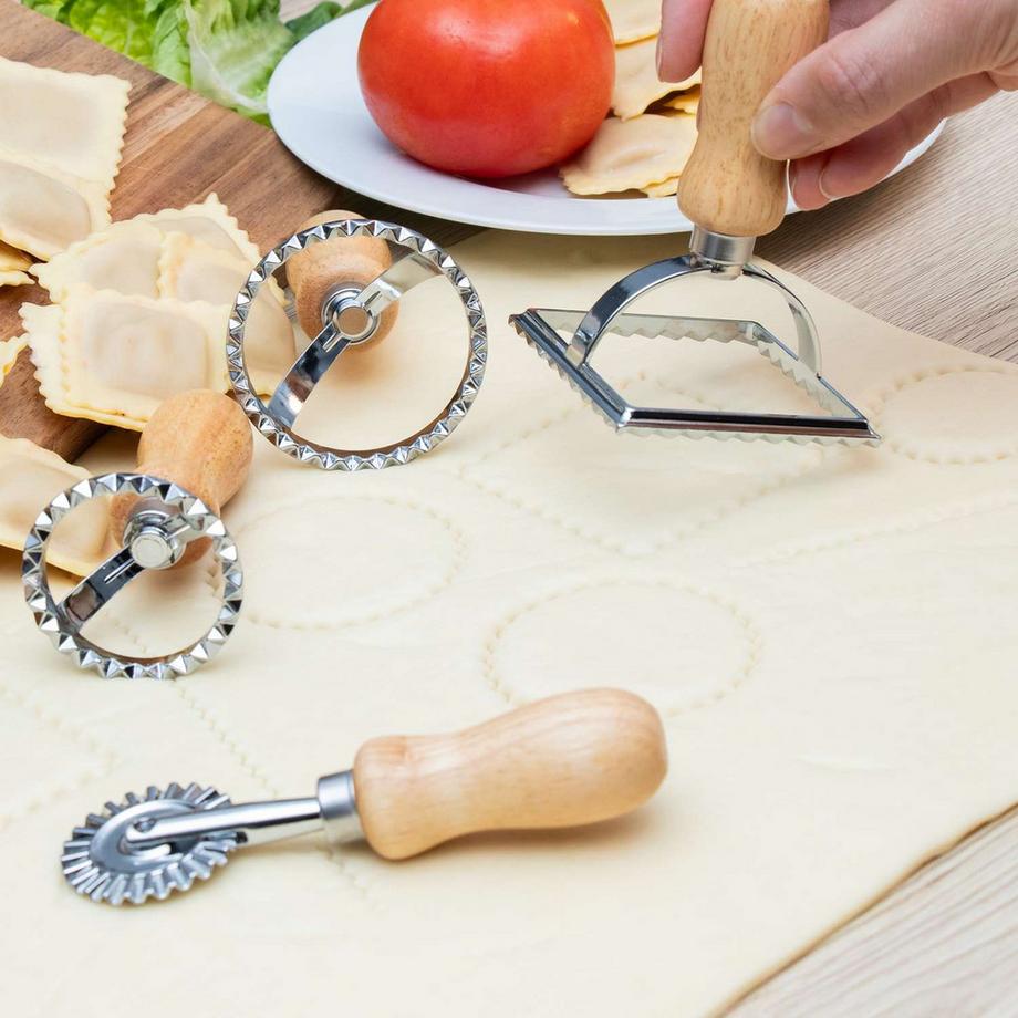 Intirilife Intirilife 4-teiliges Ravioli Ausstecher Set Pasta Stempel  